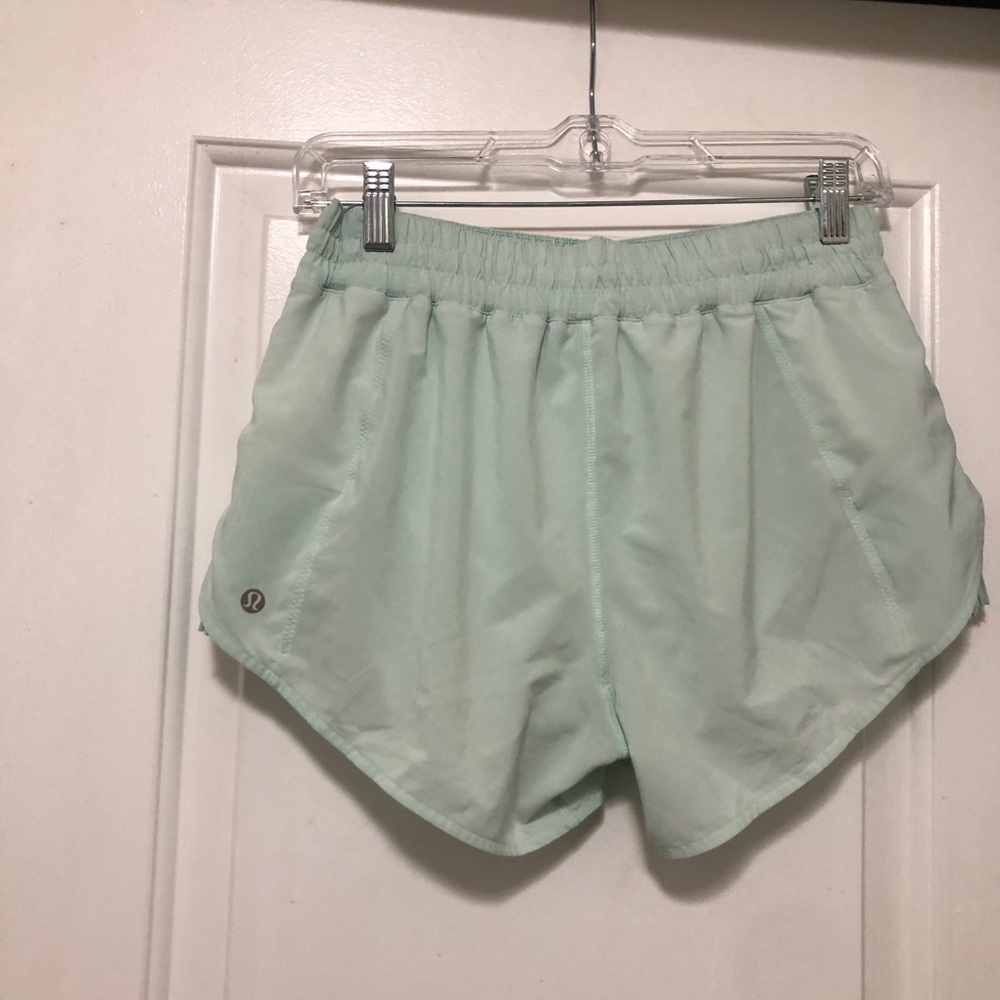 lululemon athletica Light Mint Athletic Shorts Size Small